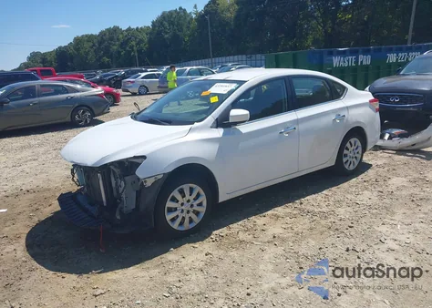 2015 Nissan Sentra S from USA, damaged, VIN 3N1AB7APXFY368285
